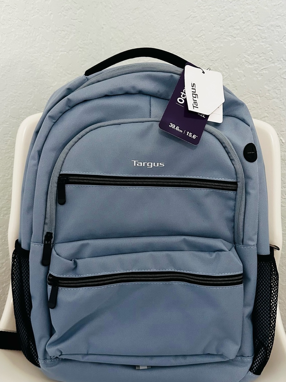 Targus Light Blue Laptop Backpack with Multiple Pockets